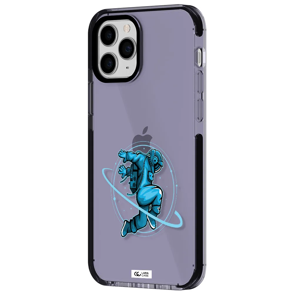 a cartoon of a man skating Apple iPhone 11 pro max impact Lilac Case