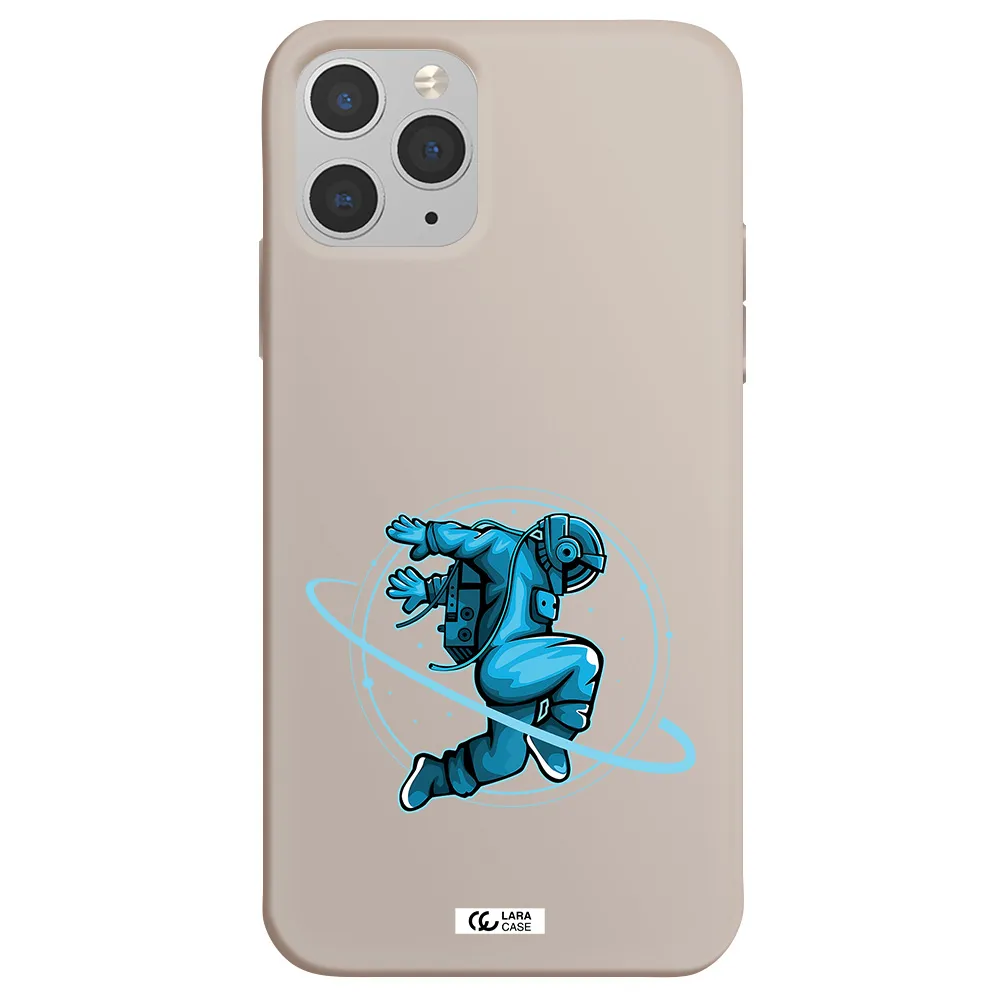 a cartoon of a man skating Apple iPhone 11 pro max Silicone Stone Case