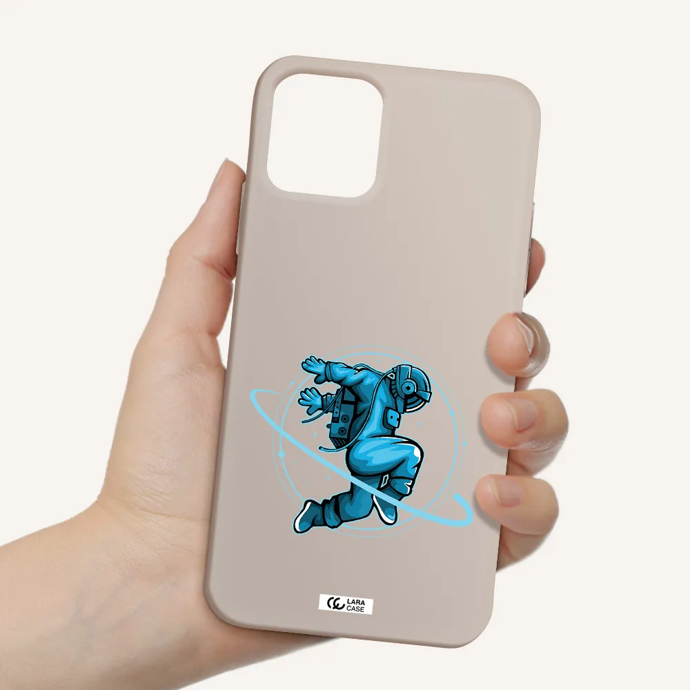a cartoon of a man skating Apple iPhone 11 pro max Silicone Stone Case