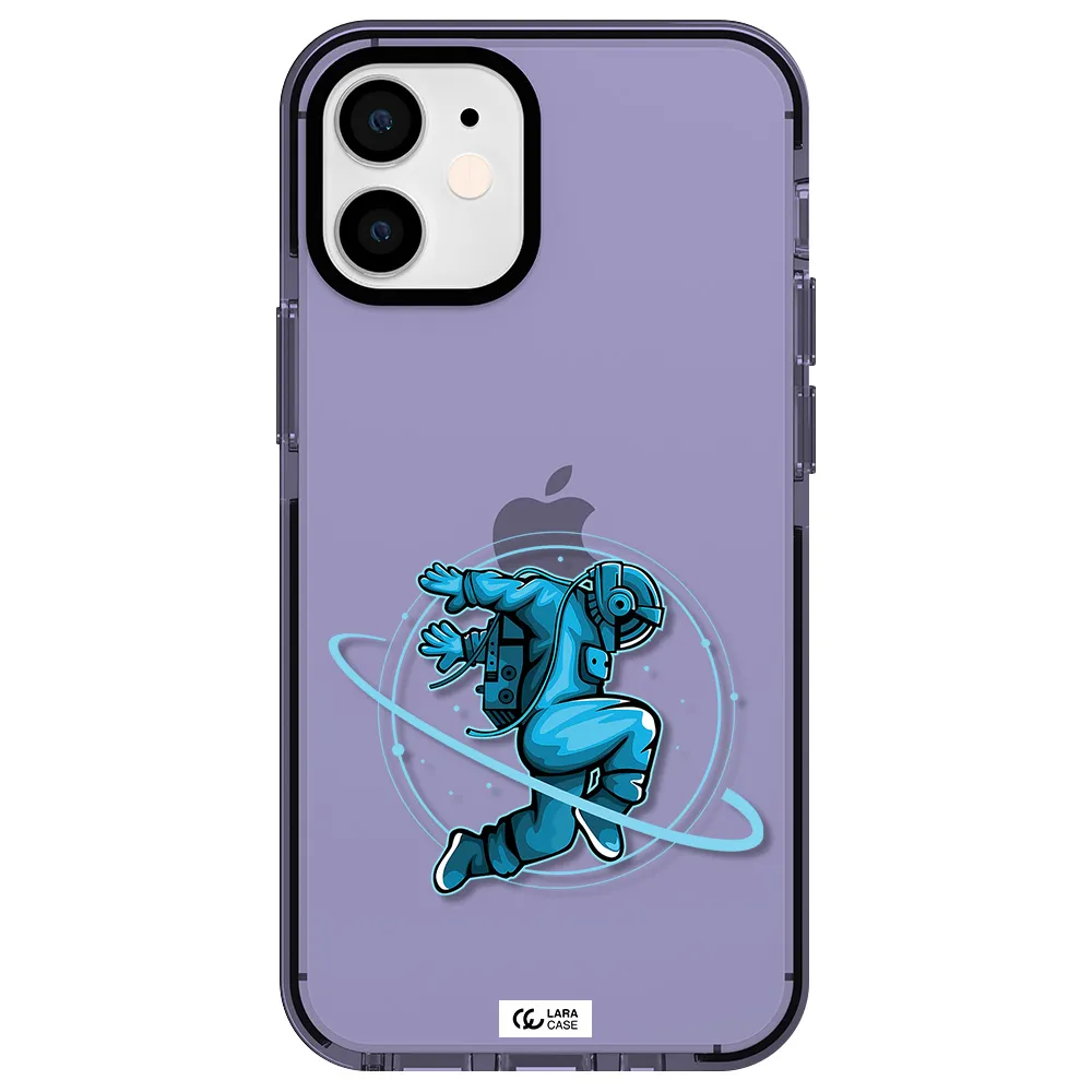 a cartoon of a man skating Apple iPhone 12 mini impact Lilac Case