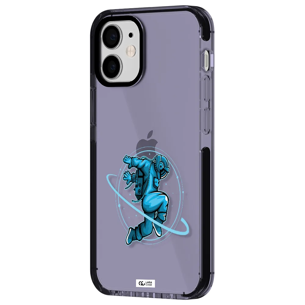 a cartoon of a man skating Apple iPhone 12 mini impact Lilac Case