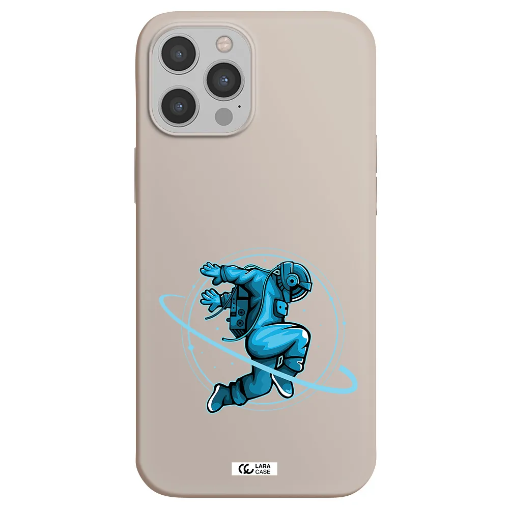 a cartoon of a man skating Apple iPhone 12 pro max Silicone Stone Case