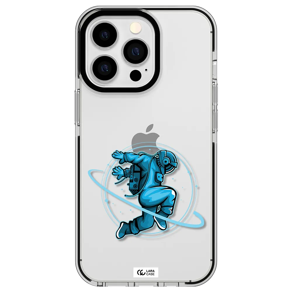 a cartoon of a man skating Apple iPhone 13 Pro impact black border Case