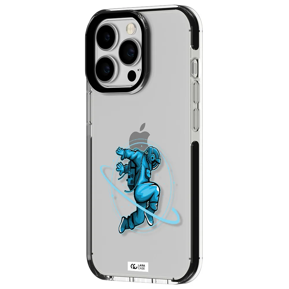 a cartoon of a man skating Apple iPhone 13 Pro impact black border Case