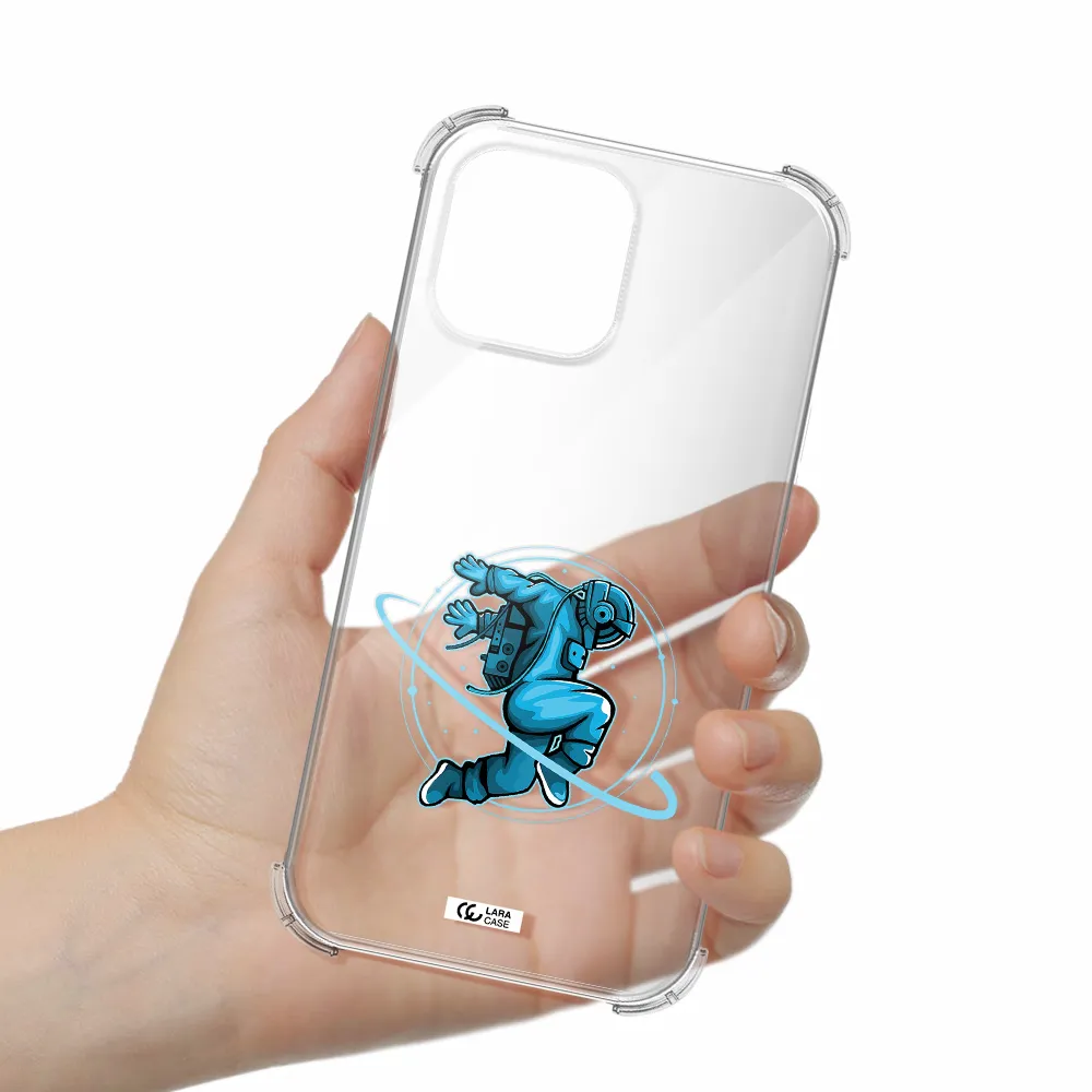 a cartoon of a man skating Apple iPhone 13 Pro Max Clear PC Case