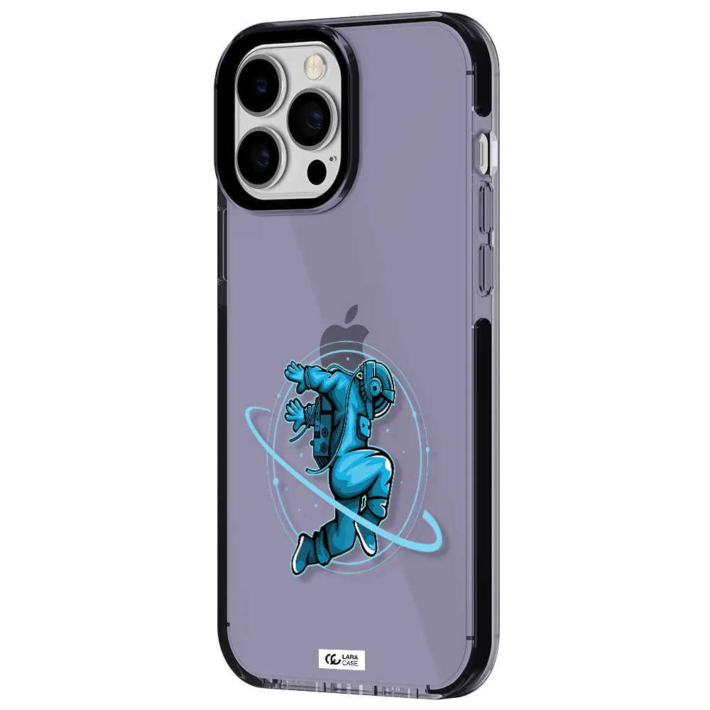 a cartoon of a man skating Apple iPhone 13 Pro Max impact Lilac Case