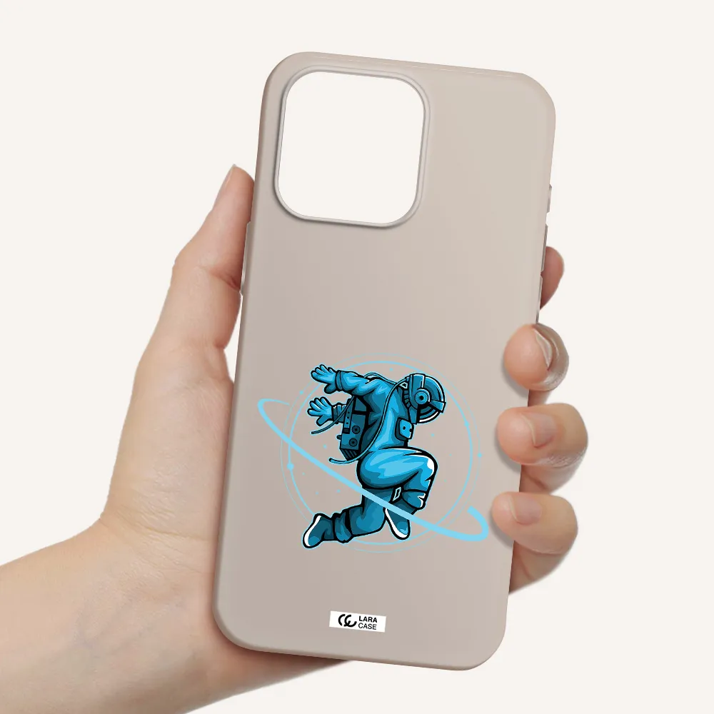 a cartoon of a man skating Apple Iphone 15 Pro max Silicone Stone Case