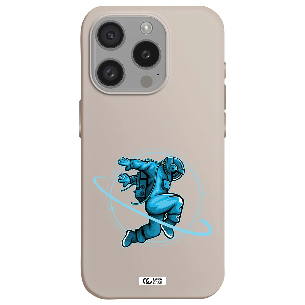 A Cartoon Of A Man Skating Apple Iphone 15 Pro Silicone Stone Case