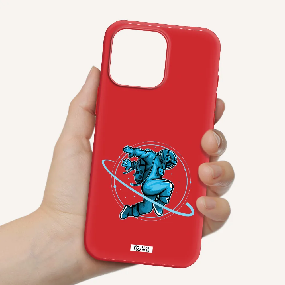 A Cartoon Of A Man Skating Apple Iphone 16 Pro Max Silicone Stone Case