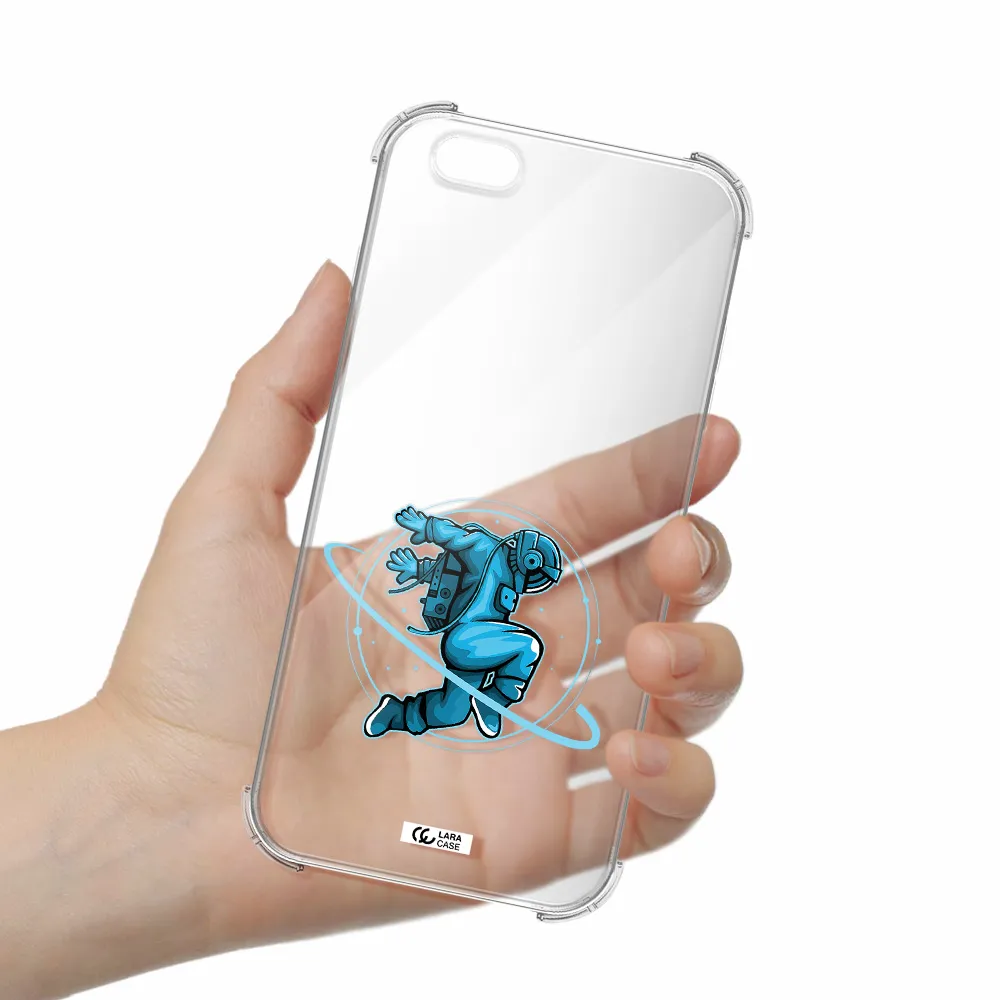 a cartoon of a man skating Apple iPhone 6 s plus Clear PC Case