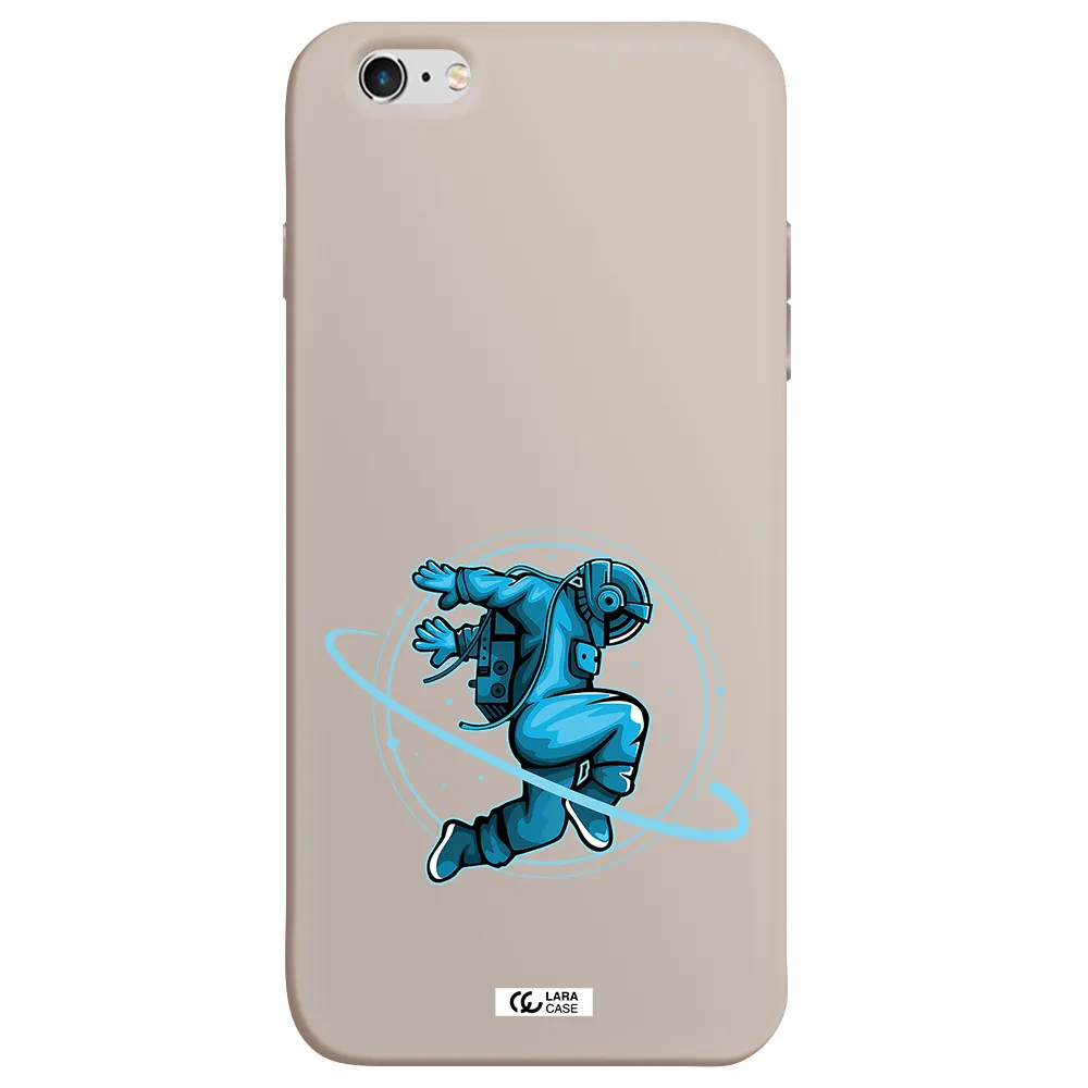 a cartoon of a man skating Apple iPhone 6 s plus Silicone Stone Case