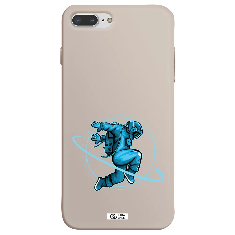 a cartoon of a man skating Apple iPhone 8 plus Silicone Stone Case