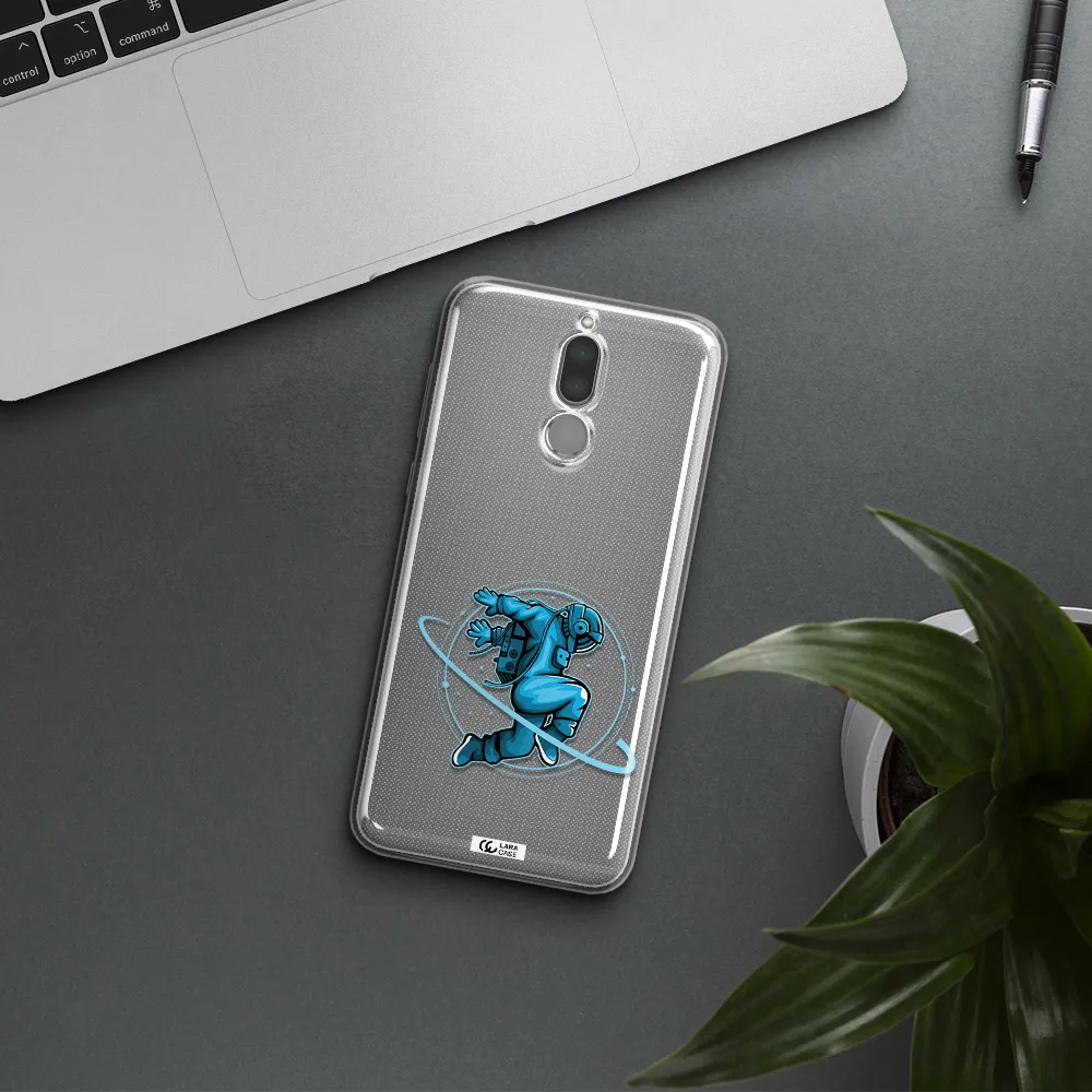 a cartoon of a man skating Huawei Mate 10 Lite Clear TPU Case