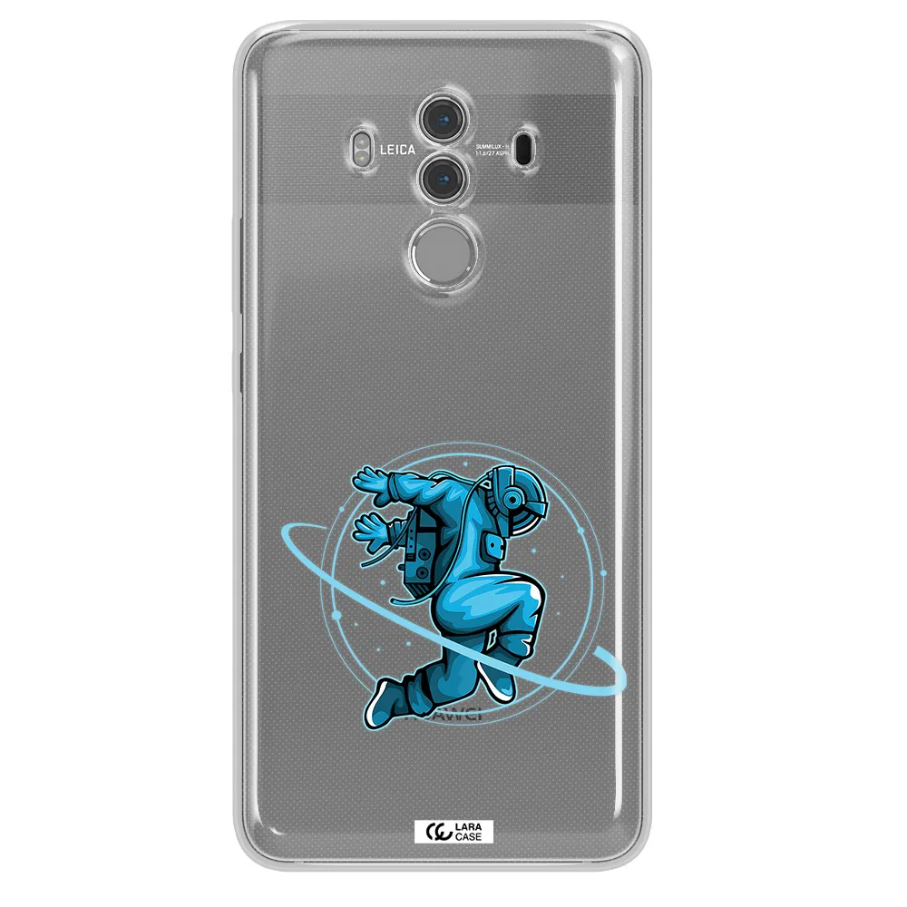 a cartoon of a man skating Huawei Mate 10 Pro Clear TPU Case