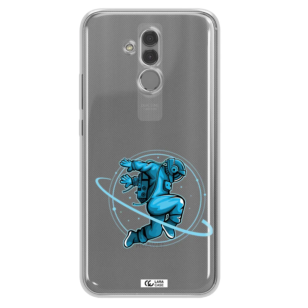 a cartoon of a man skating Huawei Mate 20 Lite Clear TPU Case