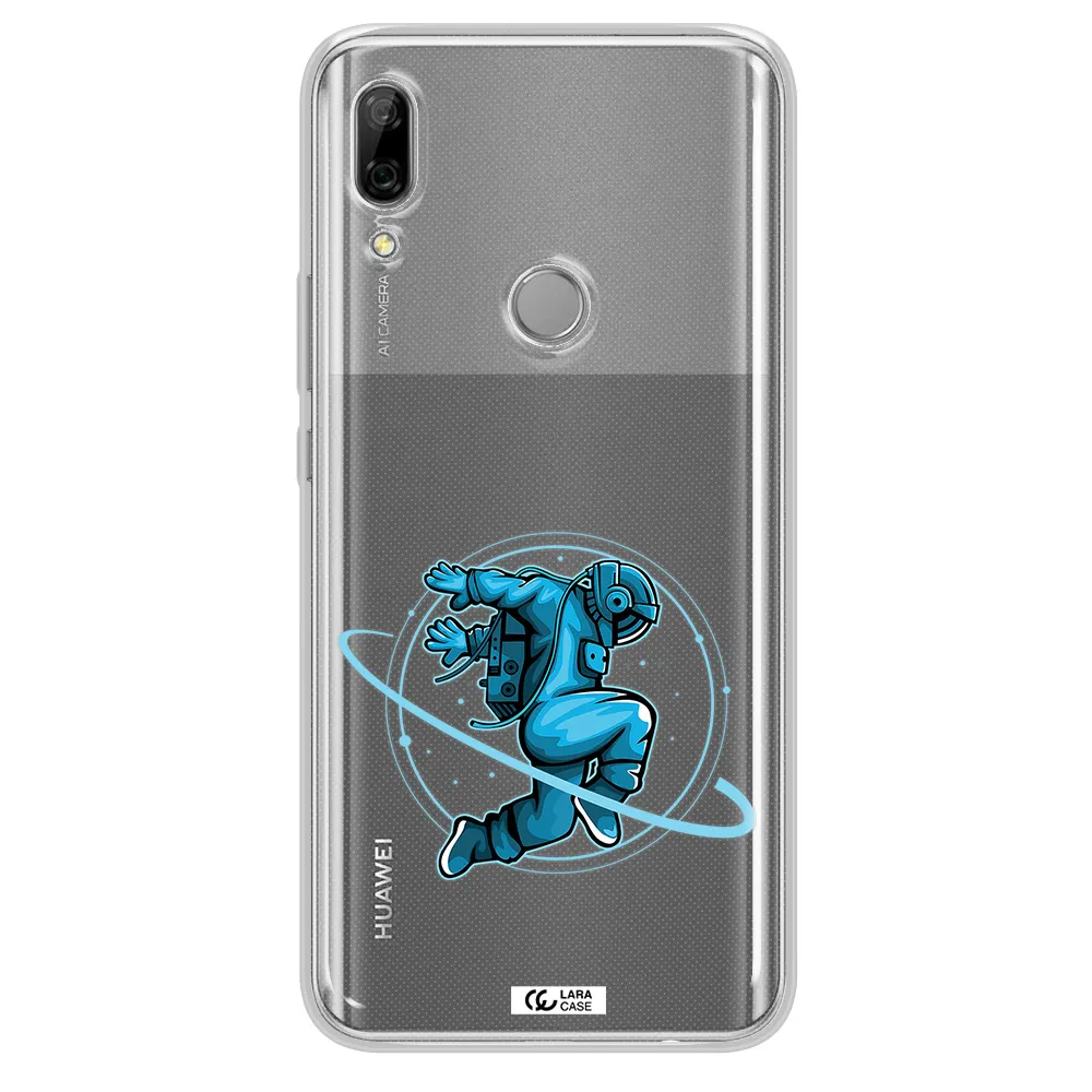a cartoon of a man skating Huawei P Smart Z Clear TPU Case
