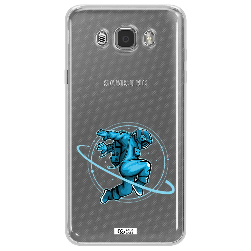 a cartoon of a man skating Samsung J7 2016 Clear TPU Case