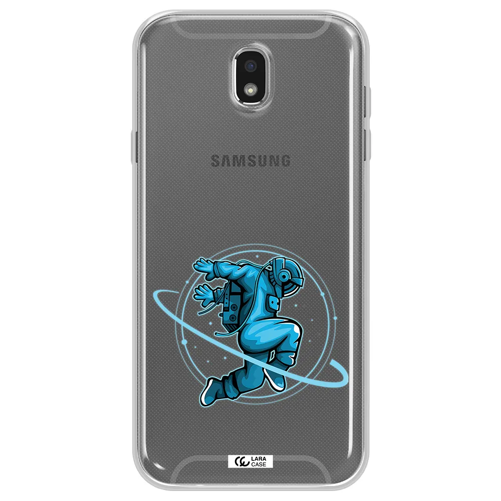 a cartoon of a man skating Samsung J7 Pro Clear TPU Case
