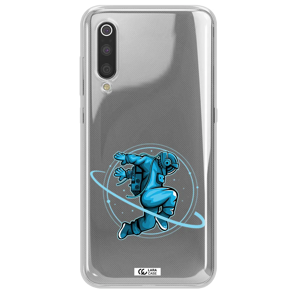 a cartoon of a man skating Xiaomi Mi 9 Clear TPU Case
