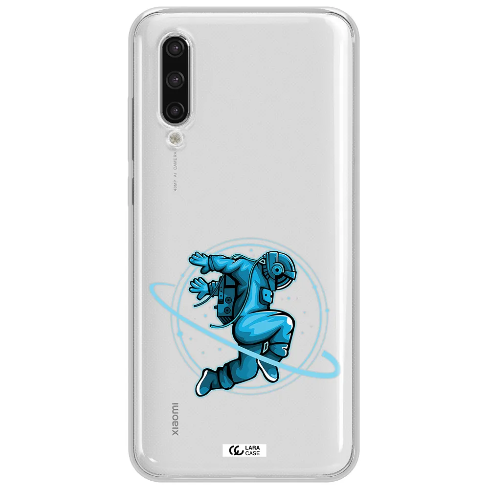 A Cartoon Of A Man Skating Xiaomi Mi 9 Lite Clear Tpu Case