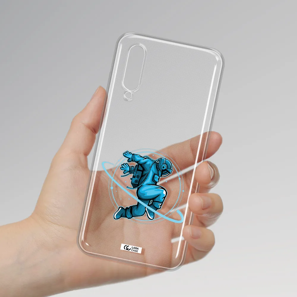 A Cartoon Of A Man Skating Xiaomi Mi 9 Lite Clear Tpu Case
