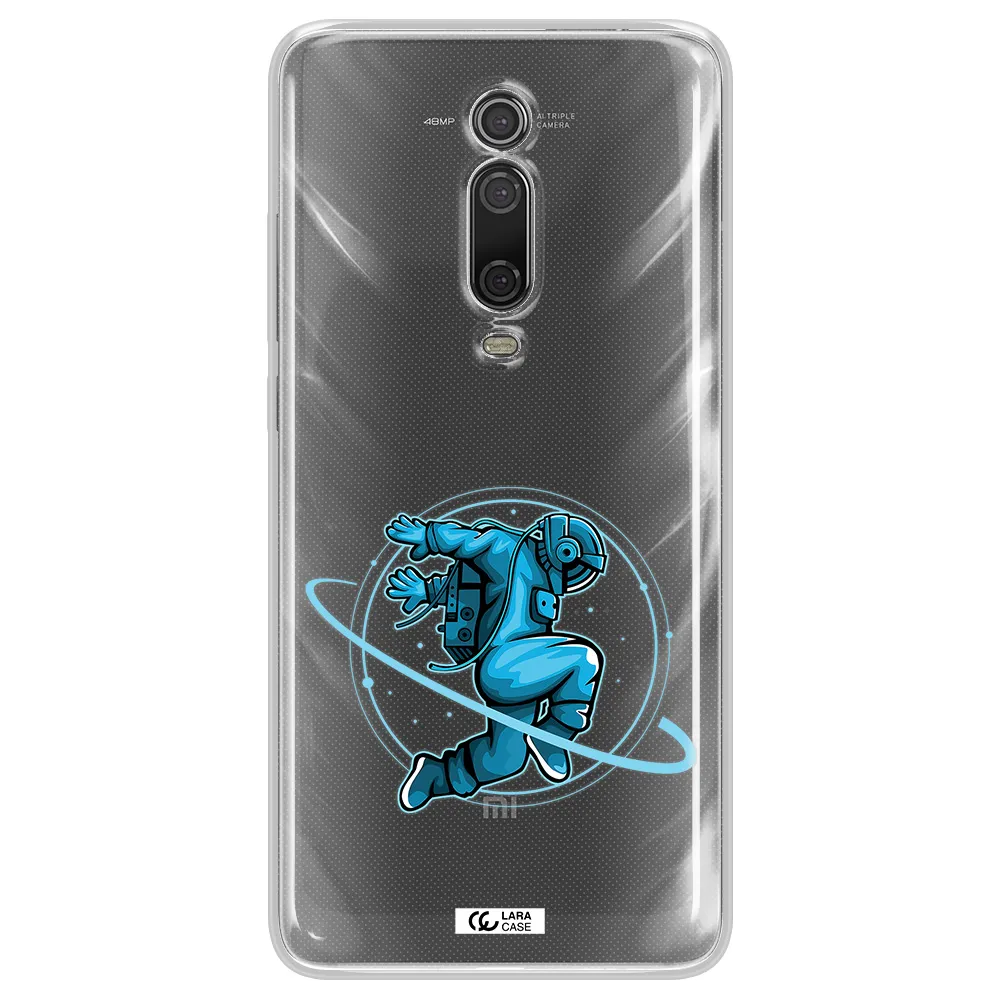 a cartoon of a man skating Xiaomi Mi 9T Clear TPU Case
