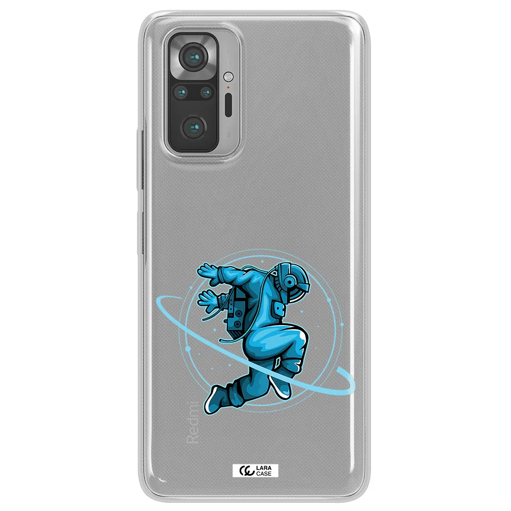 a cartoon of a man skating Xiaomi Note 10 Pro Clear TPU Case