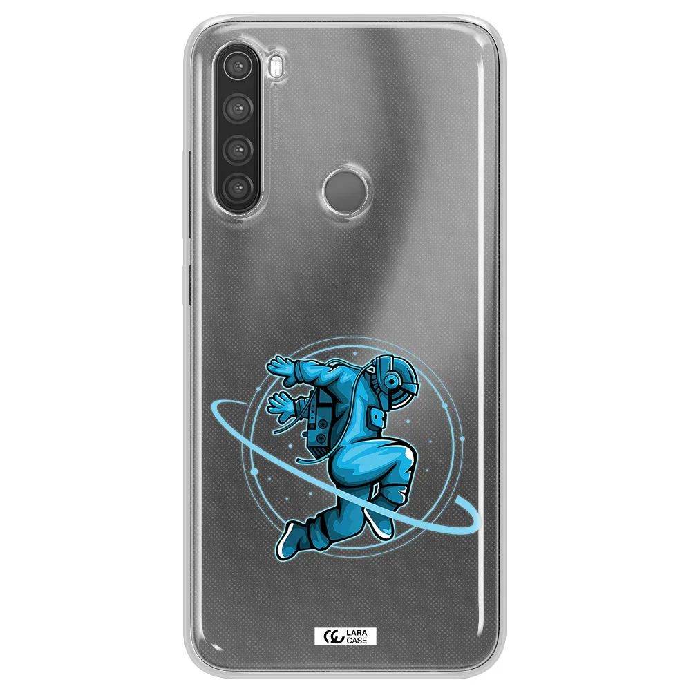 a cartoon of a man skating Xiaomi Note 8 Clear TPU Case