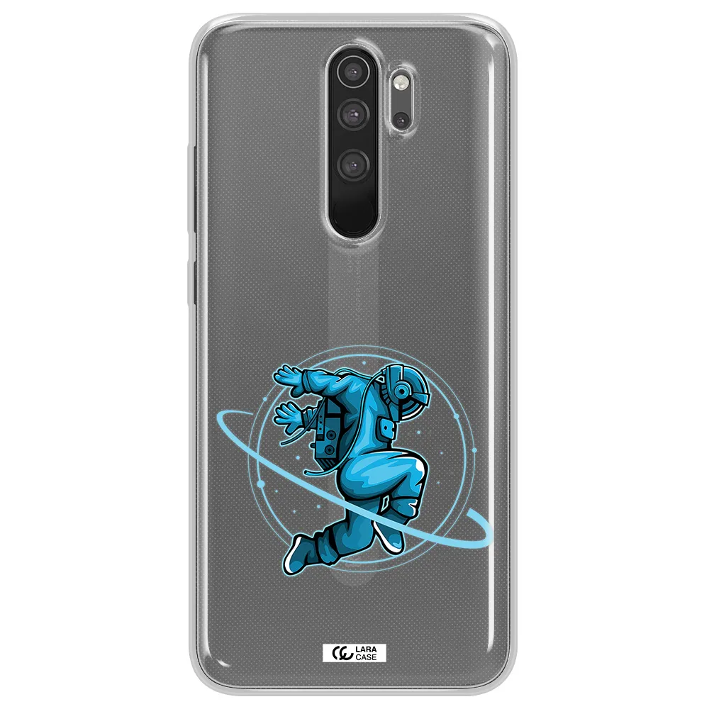 a cartoon of a man skating Xiaomi Note 8 Pro Clear TPU Case