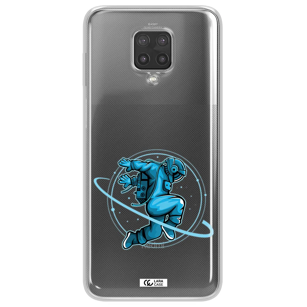 a cartoon of a man skating Xiaomi Note 9 Pro Clear TPU Case