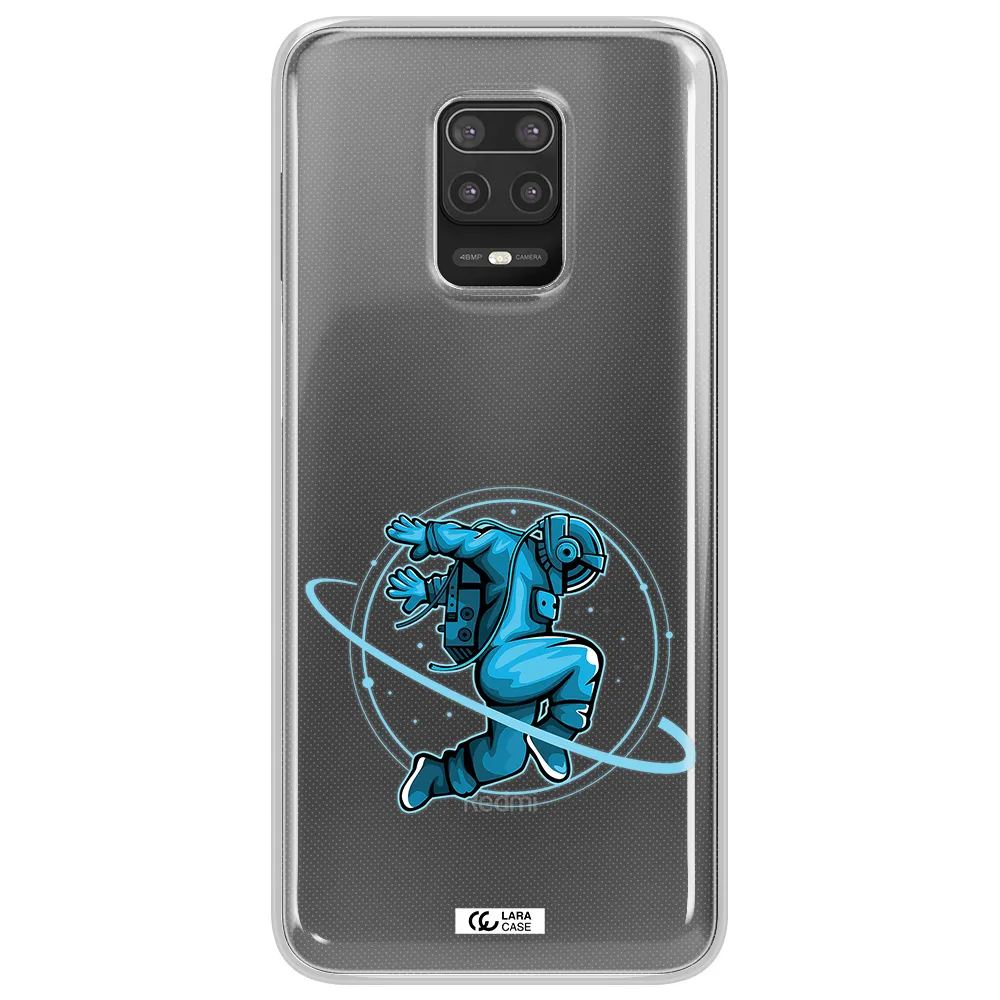 a cartoon of a man skating Xiaomi Note 9S Clear TPU Case
