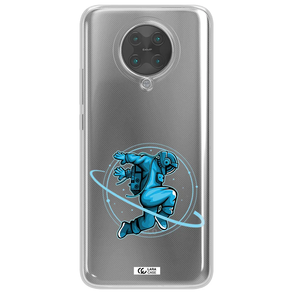 a cartoon of a man skating Xiaomi Poco F2 Pro Clear TPU Case