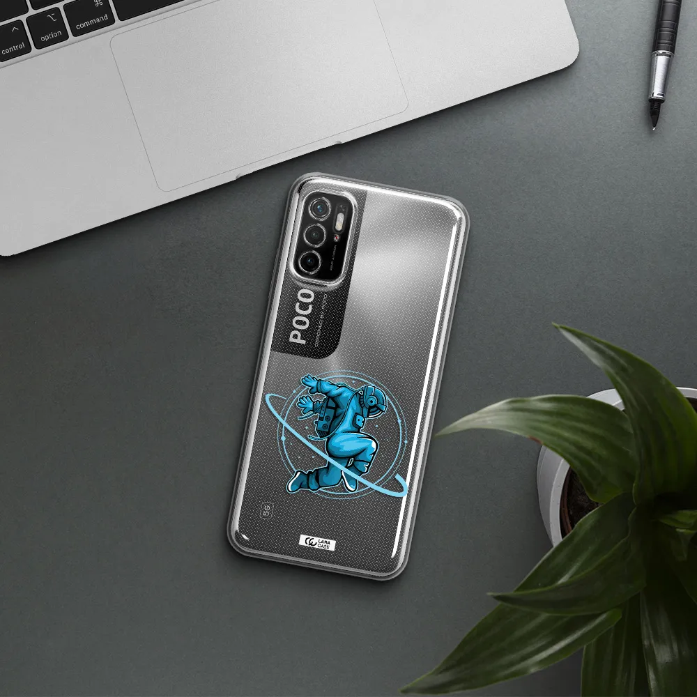 A Cartoon Of A Man Skating Xiaomi Poco M3 Pro Clear Tpu Case