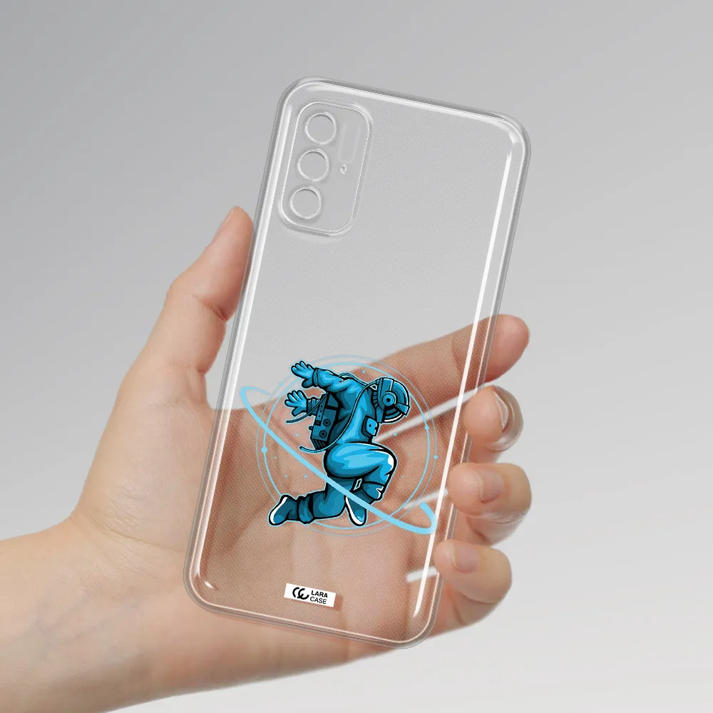 A Cartoon Of A Man Skating Xiaomi Poco M4 Pro 5G Clear Tpu Case