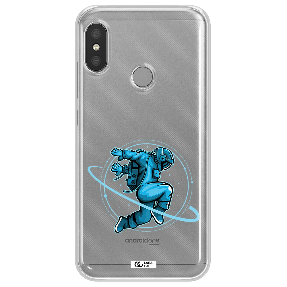 a cartoon of a man skating Xiaomi Redmi 6 Pro Clear TPU Case