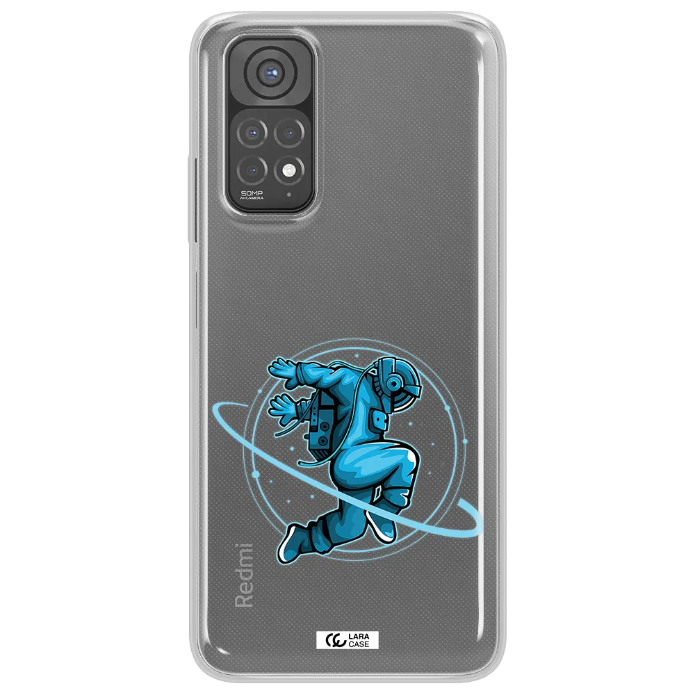 a cartoon of a man skating Xiaomi Redmi Note 11 Clear TPU Case