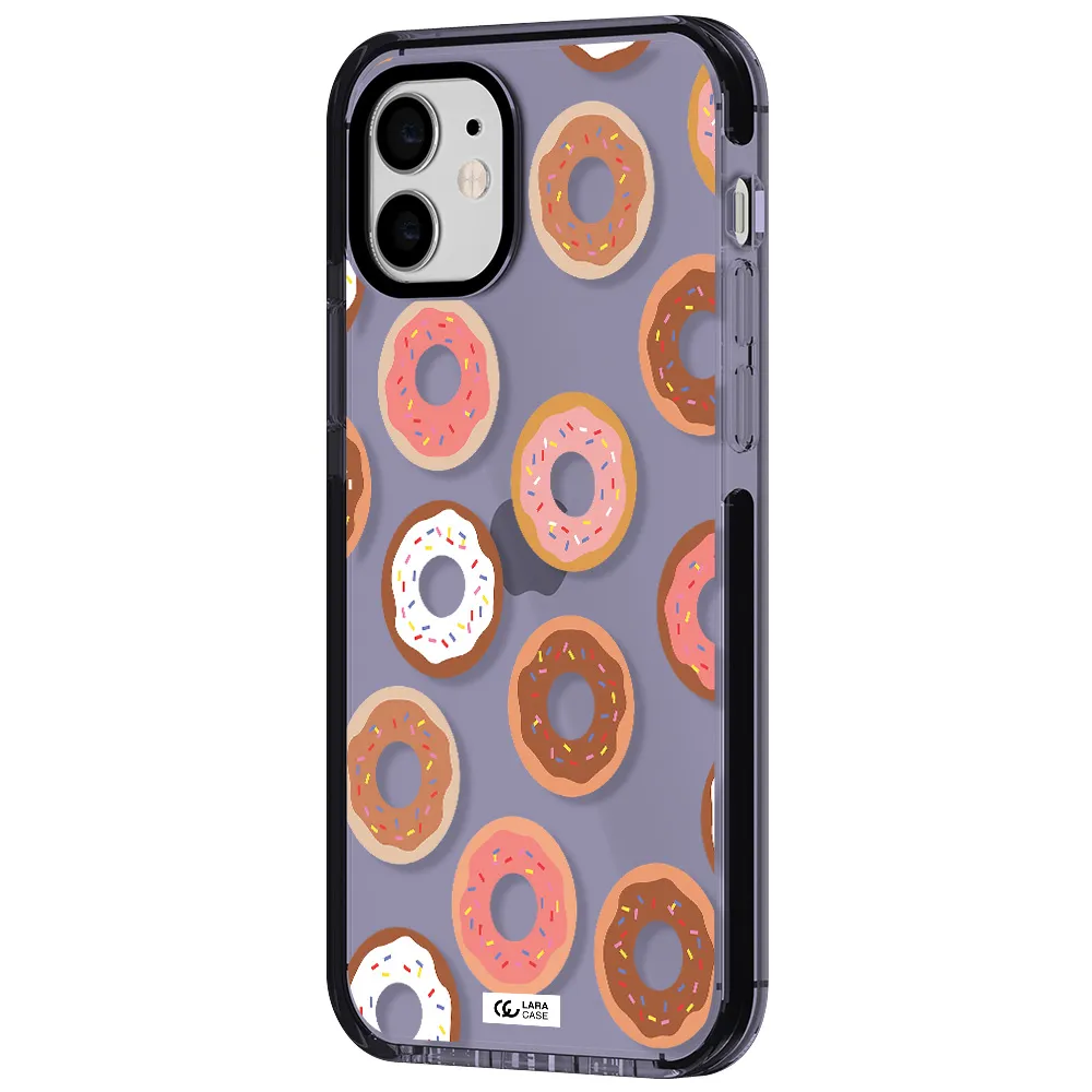 a pattern of donuts with sprinkles Apple iPhone 11 impact Lilac Case