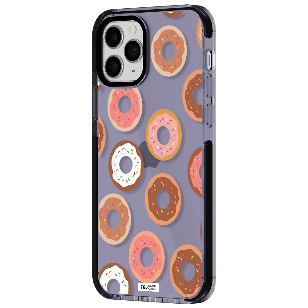 a pattern of donuts with sprinkles Apple iPhone 11 pro max impact Lilac Case