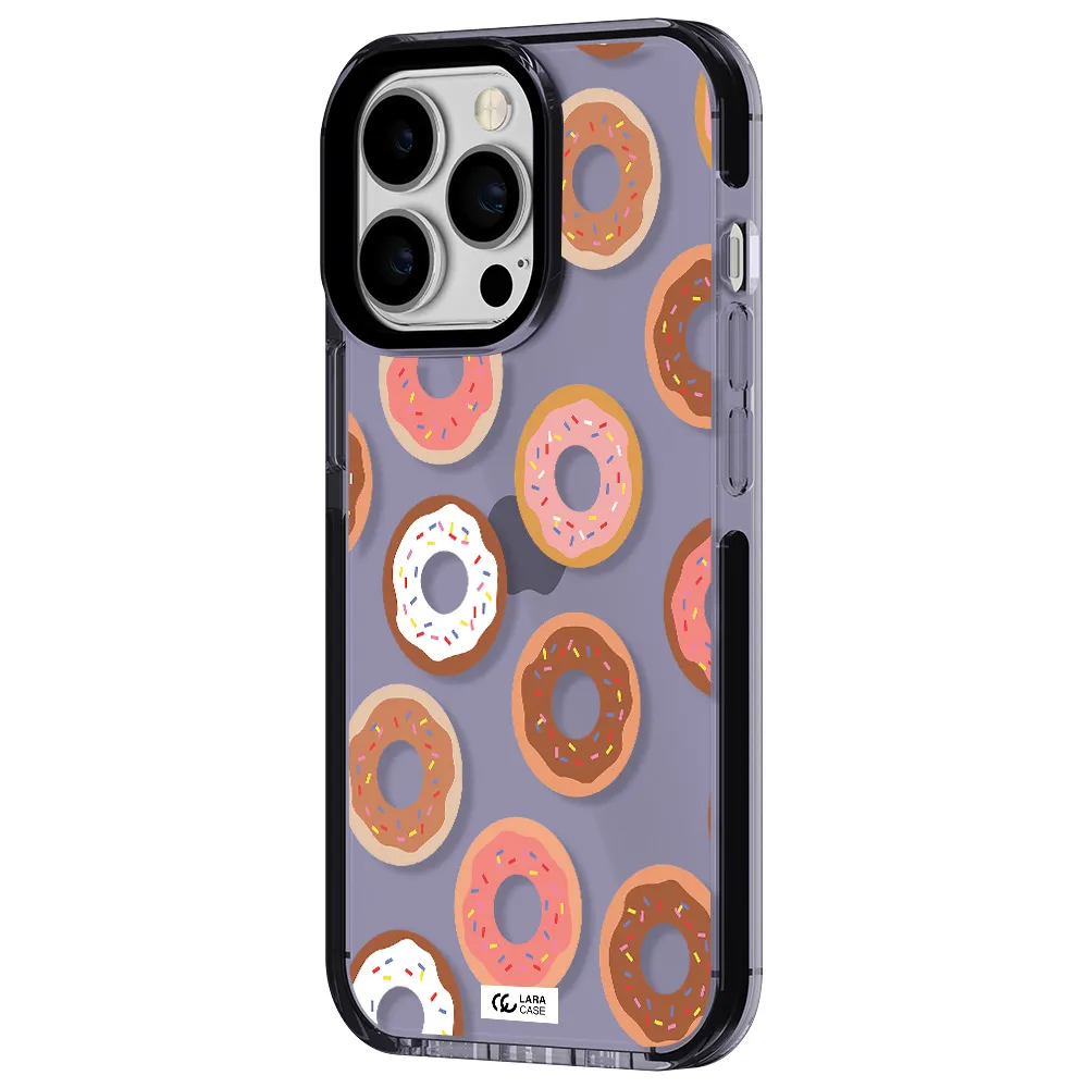 a pattern of donuts with sprinkles Apple iPhone 13 Pro impact Lilac Case