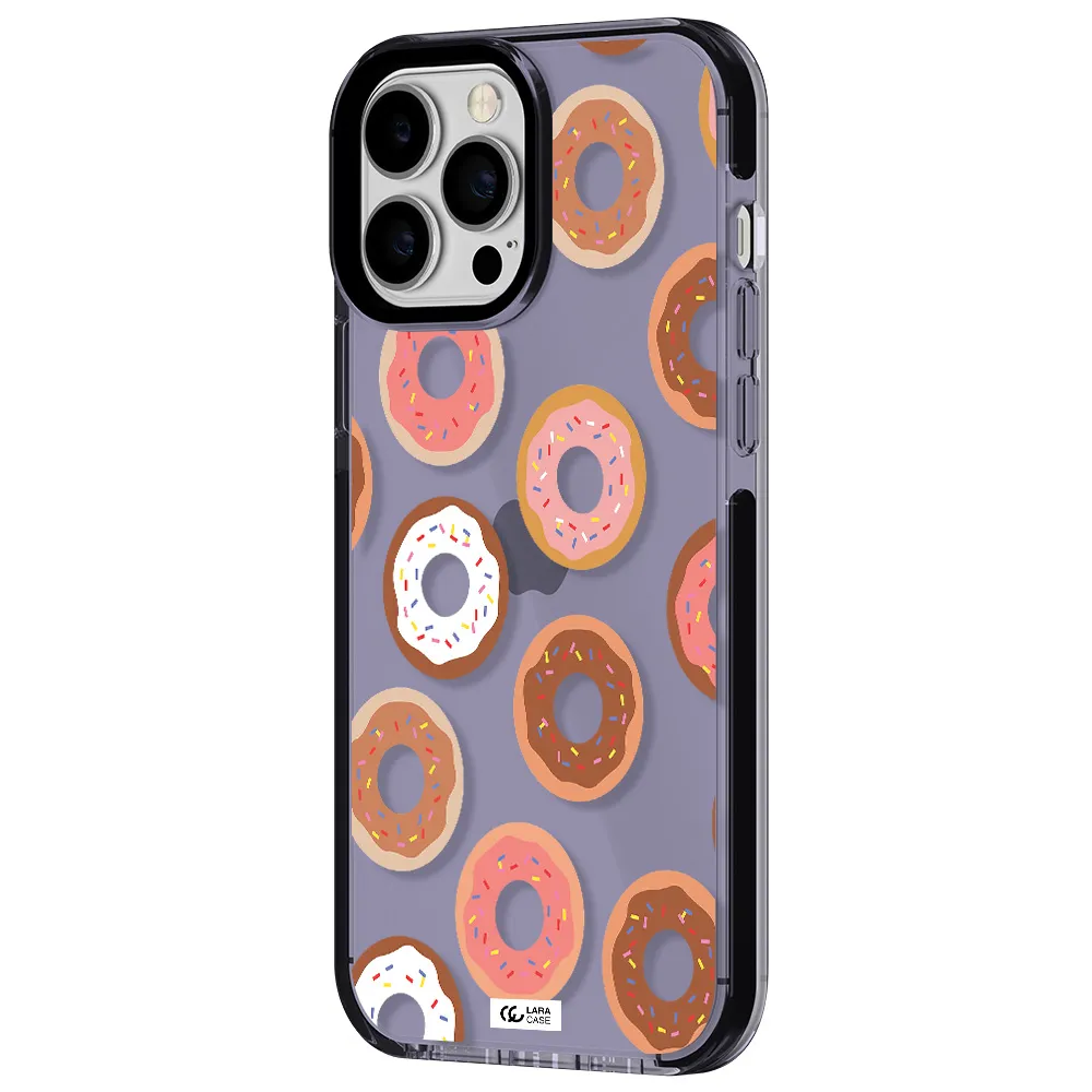 a pattern of donuts with sprinkles Apple iPhone 13 Pro Max impact Lilac Case