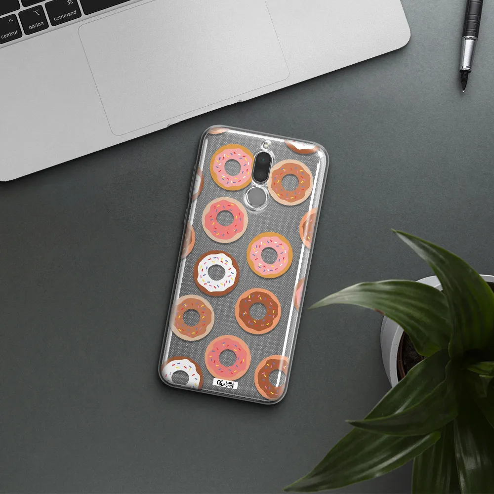 a pattern of donuts with sprinkles Huawei Mate 10 Lite Clear TPU Case
