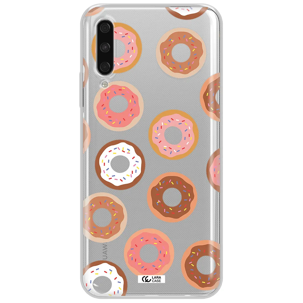 A Pattern Of Donuts With Sprinkles Huawei Y9S Clear Tpu Case