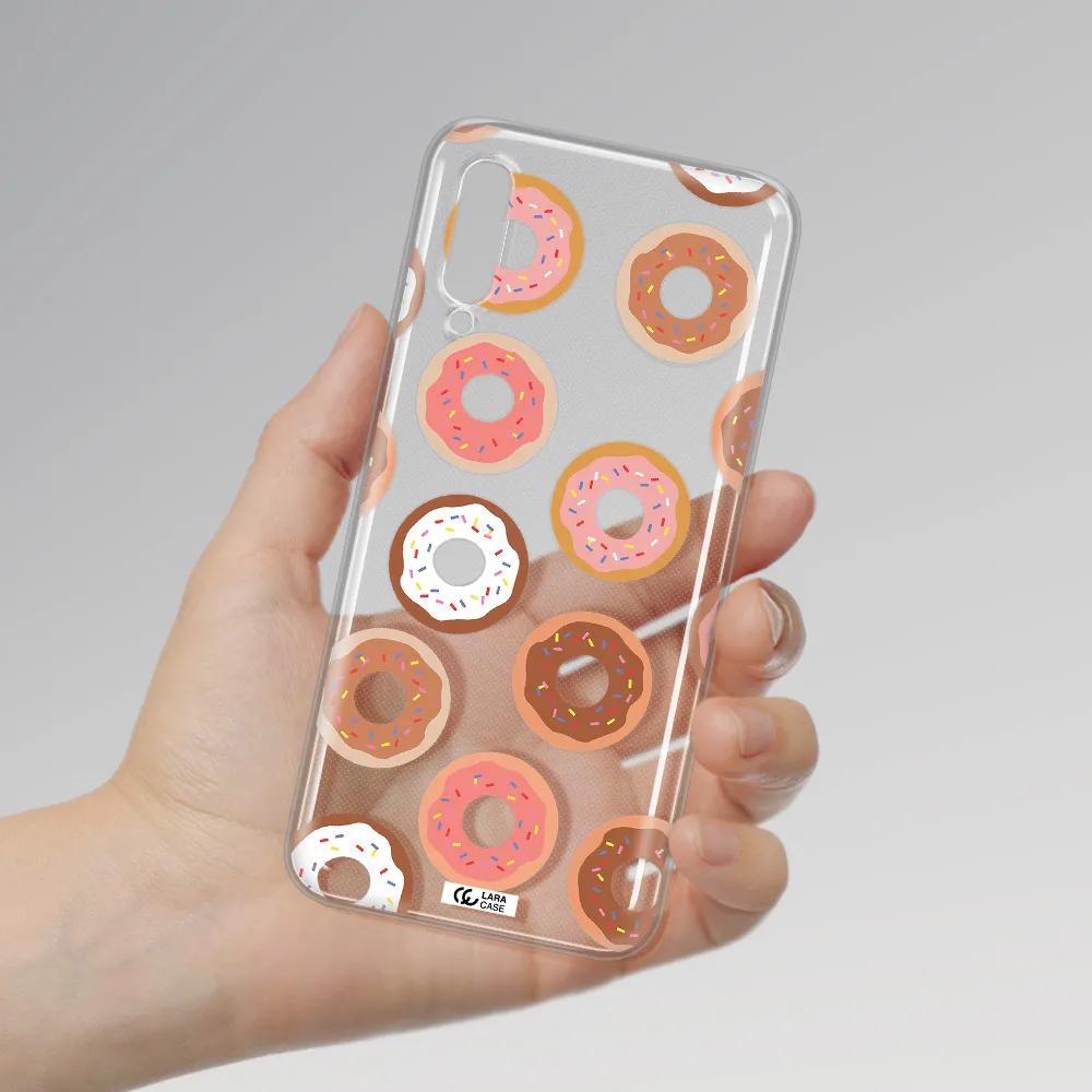 A Pattern Of Donuts With Sprinkles Samsung A50S Clear Tpu Case