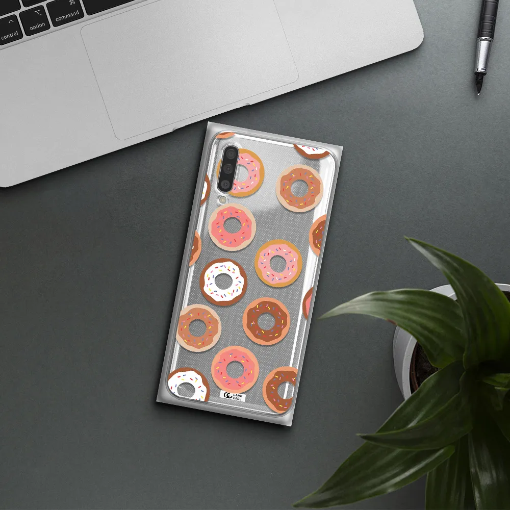 A Pattern Of Donuts With Sprinkles Samsung A50S Clear Tpu Case