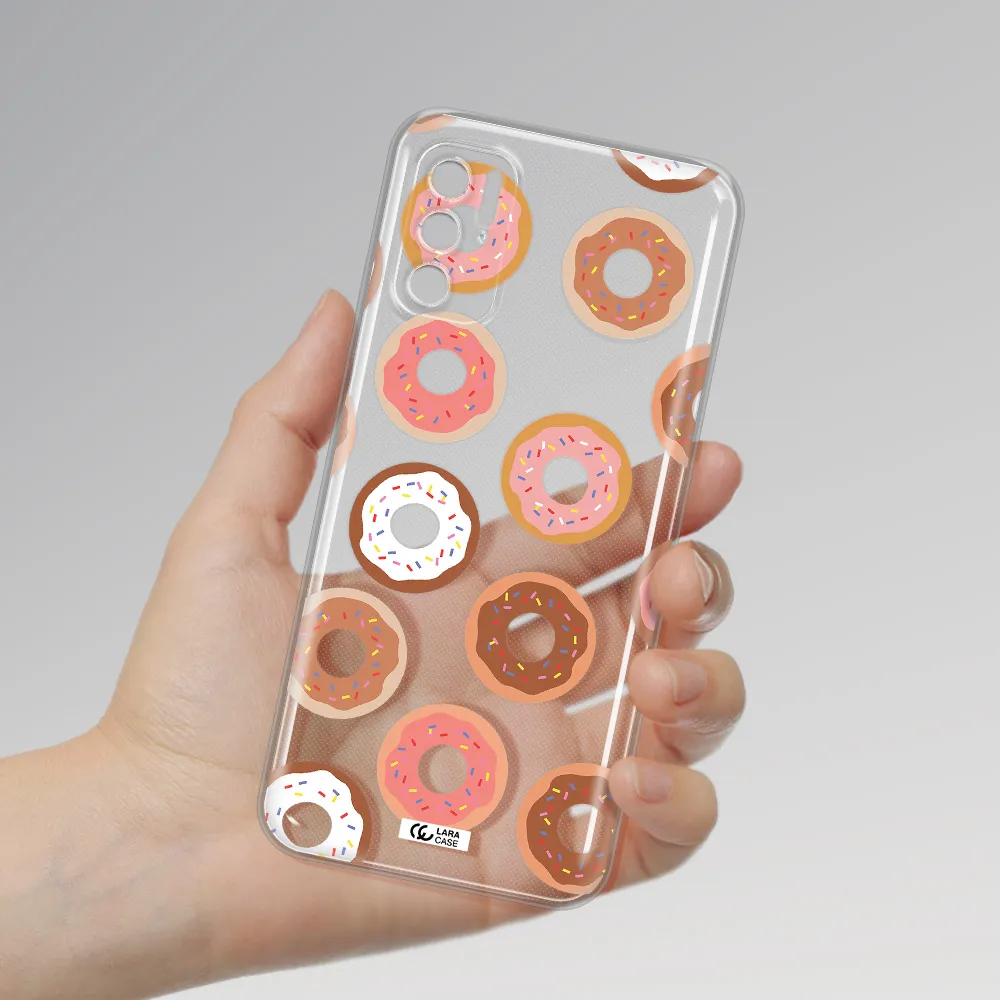 A Pattern Of Donuts With Sprinkles Xiaomi Poco M4 Pro 5G Clear Tpu Case