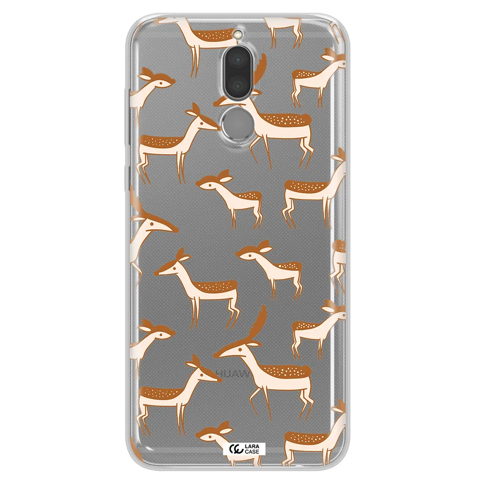 a pattern of deer and fawns Huawei Mate 10 Lite Clear TPU Case