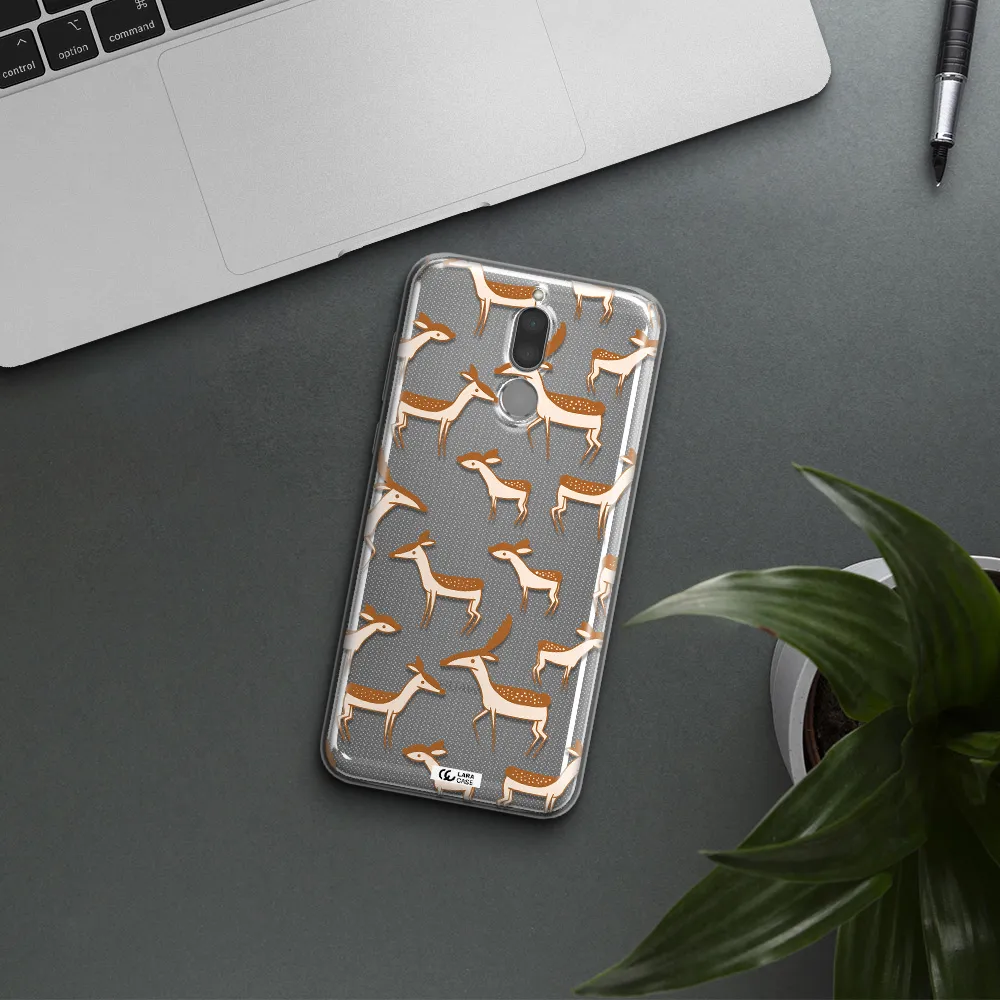 a pattern of deer and fawns Huawei Mate 10 Lite Clear TPU Case