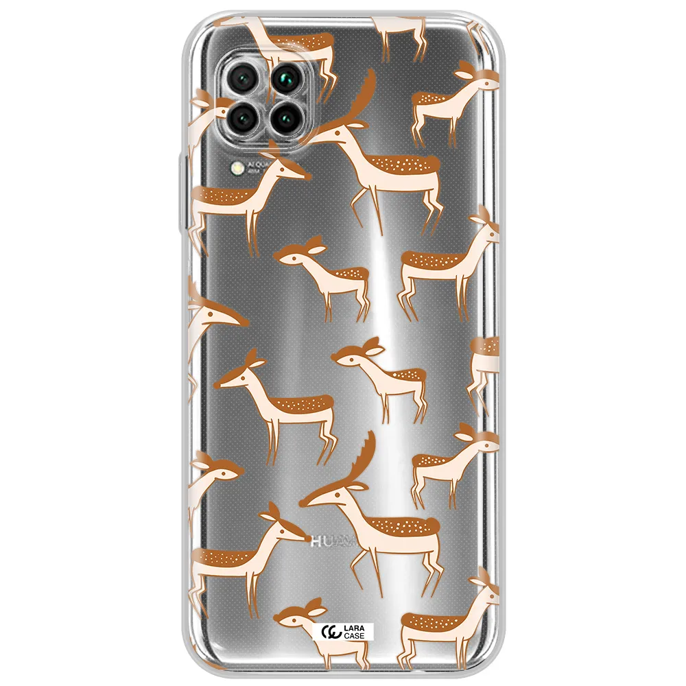 A Pattern Of Deer And Fawns Huawei Nova 7I Clear Tpu Case