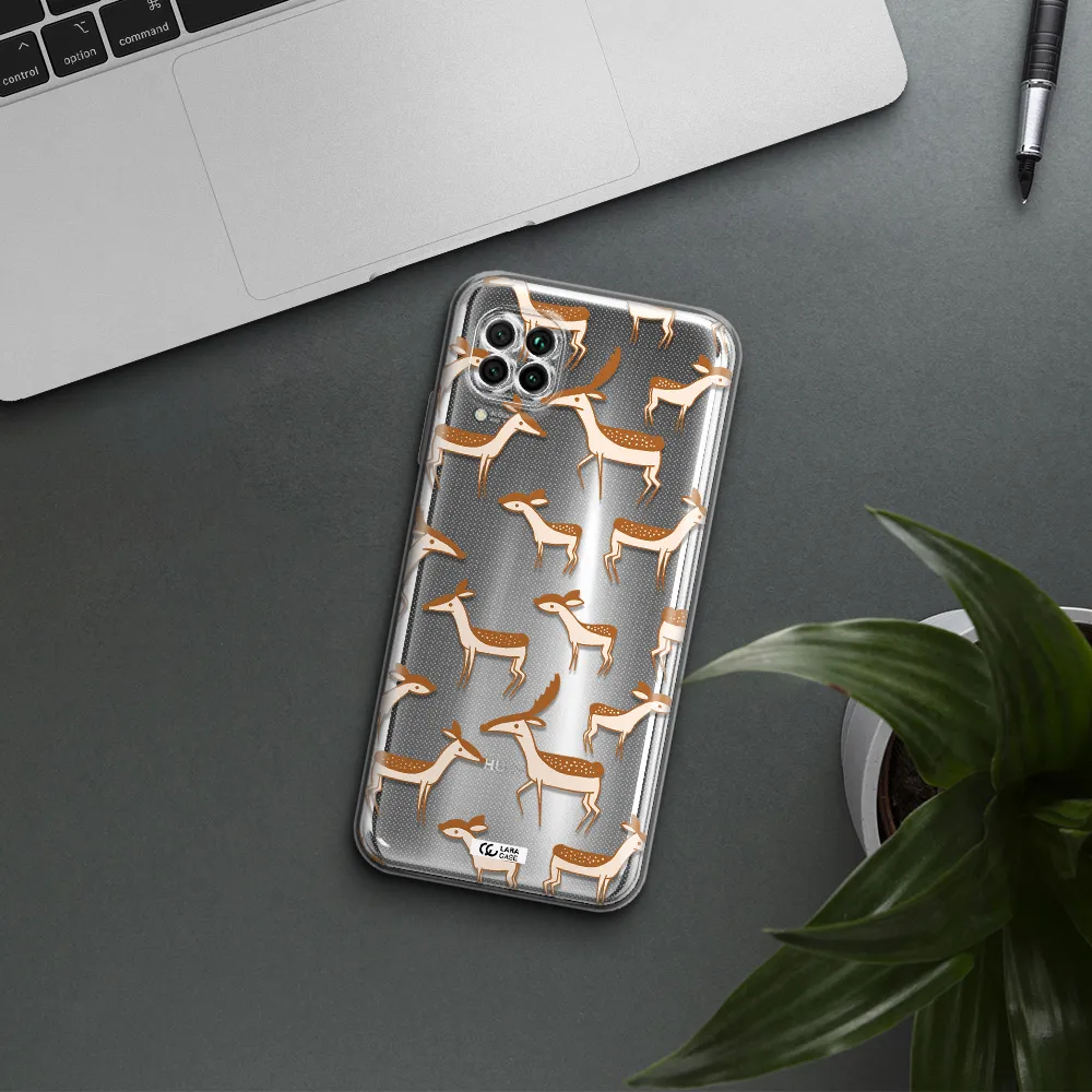 A Pattern Of Deer And Fawns Huawei Nova 7I Clear Tpu Case