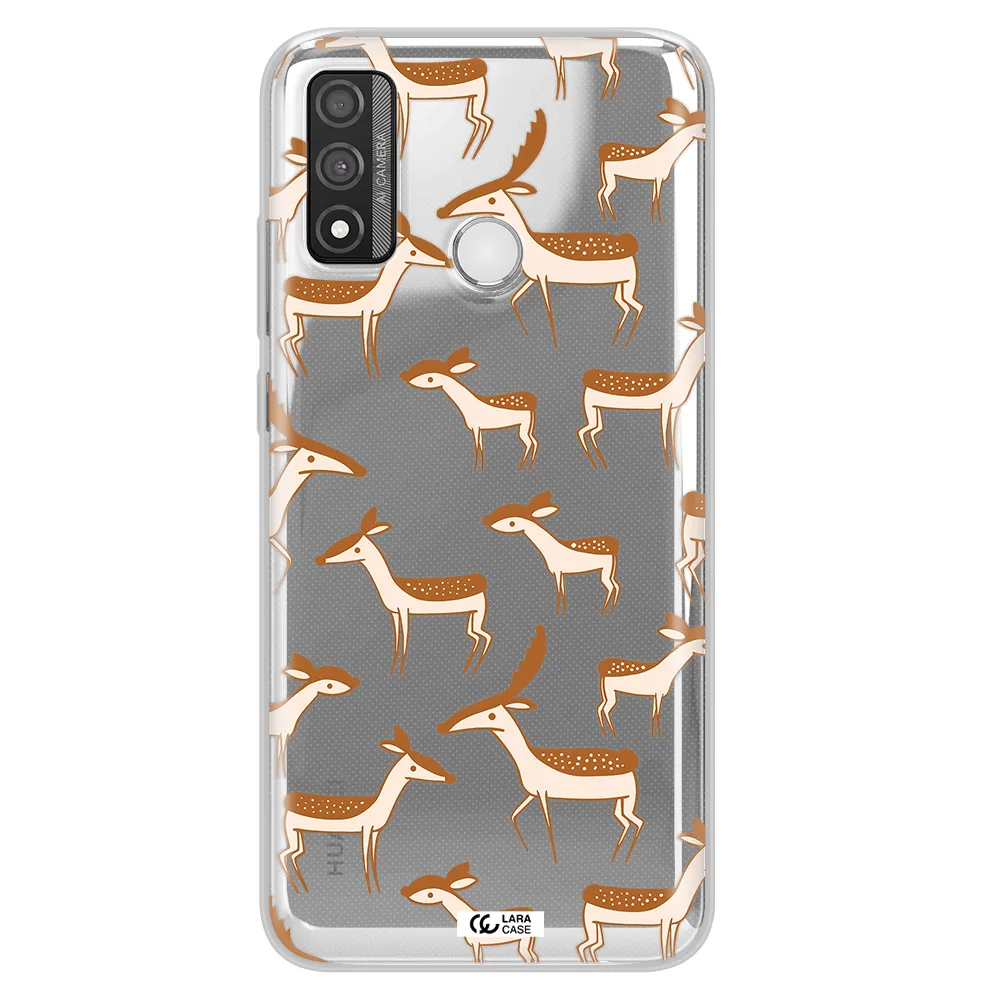 a pattern of deer and fawns Huawei P Smart 2020 Clear TPU Case